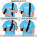SupreGear Adjustable Arm Sling - Lightweight Shoulder Immobilizer for Comfort & Support - 71 inch (Black) - Buy Online on GoSupps.com
