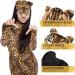 Holidyoyo 2 Pieces Halloween Leopard Half-Face Mask - Animal Cosplay Costume for Masquerade Parties & Drama - Buy Online on GoSupps.com
