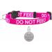 Cat Collar DO NOT Feed in Pink Red Or Blue Safety Release & Optional Engraved ID Tag (Pink 25mm Plain Silver Tag) - Buy Online on GoSupps.com