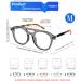 FEISEDY 70s Aviator Blue Light Blocking Glasses - Anti Glare Pilot Frame for Men & Women | Grey Leopard 50mm - Buy Online on GoSupps.com