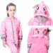 Kids Button Rain Suit | Waterproof Hooded Raincoat Jumpsuit 7-9Y | Pink Rabbit - Buy Online on GoSupps.com