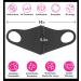 Buy Unisex Solid Color Washable Cloth Face Masks - Breathable Comfort Black - 5 Pack | International Shipping Available - Buy Online on GoSupps.com