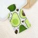 Green Avocado Hot Water Bottle with Plush Cover - Cozy Hand Warmer for Adults & Children - 26.5x15.3cm | International Shipping Available - Buy Online on GoSupps.com