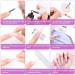 Melliex 100 Pieces Dual Nail Forms Set - Professional Nail Extension Kit with Dual-Ended Brush Nail Tips Clips & File for UV Acrylic Nails - Buy Online on GoSupps.com