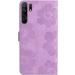 Folding Flower Pattern Cover for Redmi 9 | PU Leather Wallet Case with Stand & Card Slots - Violet - Buy Online on GoSupps.com