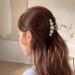 DEEKA 5 Pc Large Pearl Hair Claw Clips - White & Black Barrettes for Thick Long Hair - Women's Hair Accessories - Buy Online on GoSupps.com