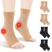 4 Pairs Neuro Socks for Men and Women Compression Socks Medical Neuropathy Socks Plantar Fasciitis Socks Sprained Ankle Support Breathable Anti-Slip Foot Support Brace for Pain Relief S/M Black Skin