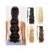 Ponytail Extension 24" Ponytail Hair Extension Body Wave Pony Tail Wrap Around Clip in Hair Extensions Long Curly Wavy Synthetic Fiber Fake Hairpiece for Women Ponytail Hairpiece for Women (Color : 24inches 613