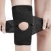 Anampion Kniebandage knee protectors with Velcro fastener and patella opening foldable knee tandage for men and women Adjustable knee tanks with swollen ACL tendons (black XXXL) black 3xl