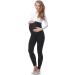 Be Mammy Maternity Long Leggings 3XL Black - Comfortable Pregnancy Wear - Buy Online on GoSupps.com