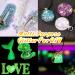 JEMESI Glow in The Dark Glitter Set - 12 Colors High Luminance Cosmetic Grade Glitter for Resin, Nails, Body, Face, Tumblers, Halloween - Buy Online on GoSupps.com
