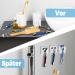VIKY 4-Piece Razor Holder Shower Set | No Drill Self-Adhesive Bracket for Razors Keys & Phone - International Shipping - Buy Online on GoSupps.com