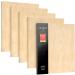 Arteza Wooden Canvas Board 8x10 Inch Pack of 5 - Birch Wood Cradled Artist Panels for Painting - Ideal for Encaustic, Wood Burning, Pouring - Use with Oils, Acrylics - Buy Online on GoSupps.com