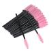 G2plus 50 pc disposal eyelash brush - disposable mascara magic sticks - mascara brushes for eyelash extensions - black and pink 1x50 black and pink
