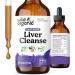 Wild & Organic Liver Cleanse Tincture - Liver Cleanse Detox w/Milk Thistle and Dandelion Root - Alcohol-Free Liver Health Drops - Vegan Milk Thistle Drops for Natural Liver Detox Cleanse - 4 fl oz 4 Fl Oz (Pack of 1)