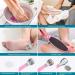 Footfire 16-Piece Pedicure Set - Premium Foot Care & Corn Removal for Men & Women - Perfect Rasp Files & Tools - Pink - Buy Online on GoSupps.com