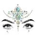 face gems Stick on Rave Accessories Rhinestone for Makeup Carnival self Adhesive Rhinestone Crystal Sticker Pearl Mermaid face Jewels for Festival Carnival