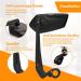 Arkham HD Bike Mirror - Extra Large Real Glass Impact-Resistant Universal Left Handlebar Mirror for E-Bikes & Bicycles (21-25.4mm) - Buy Online on GoSupps.com