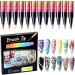 RoseFlower 12 Color 3D Nail Art Pens Set Acrylic Paint Pens Nail Art Painting Pen Nail Art Graffiti Pen Quick-drying Waterproof Nail Point Graffiti Dotting Pen for Nail DIY Dot Line Flower Pattern#2 - Buy Online on GoSupps.com