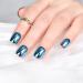 Buy iMABC Blue Metallic Press On Nails - Medium Squoval Reusable Fake Nail Art for Women & Girls | Perfect for Home Office & Parties - Buy Online on GoSupps.com