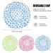 Reusable Waterproof Shower Caps for Women - 6 PC Set for Spa, Salon, and Bath - Elastic Band Hair Cap for Ladies and Kids - Buy Online on GoSupps.com