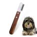 Dog trimmeters with wooden handle for stump dogs shallar d ckel dachshund dachshund terrier medium abridricling knife brown trim trim knife pet care tool for pet pet underwool