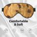 BREAUX Chocolate Cookie Print Sleeping Eye Mask | Double Sided Blackout Travel Mask for Better Sleep - Buy Online on GoSupps.com