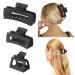 Shinowa 3 Pack Hair Claw Clips Square Rectangular Claw Hair Clips for Women Girls Non-slip Matte Large Medium Small Hair Clips Strong Hold Jaw Clip for Thick Thin Hair Black Black 3 Piece Assortment