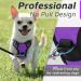Eagloo Small Dog Harness - Adjustable Anti-Train Harness with Reflex Strips for Walking & Jogging - Durable Purple XS (1 Pack) - Buy Online on GoSupps.com