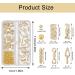 NICENEEDED 3D Boxed Metal Alloy Nail Charms Metallic Braid Rivets Nail Studs with Gold Caviar Beads Multiple Shapes Nail Decorations for Manicure Design DIY Craft - Buy Online on GoSupps.com