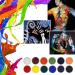12 Colors Professional Matte Face & Body Makeup Pigment - Washable Costumes Parties Theater & Festivals - Buy Online on GoSupps.com