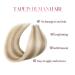 Sixstar Hair Tape Extensions - 20pcs Real Remy Hair Invisible Tape Ash Blonde #8/60 50g 30cm/35cm - Buy Online on GoSupps.com