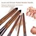 ZOREYA 15pcs Unique Walnut Makeup Brush Set - Premium Synthetic Brushes for Foundation, Powder, Concealers, Eye Shadows - Vegan Leather Bag Included - Buy Online on GoSupps.com