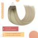 Buy Youngsee Microring Extensions - Real Hair Ombre 35cm | Micro Loop Extensions 1g/s | Ashblond & Platinum Blonde | 50g | Perfect for Women - Buy Online on GoSupps.com