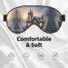 Merry Christmas Unisex Eye Mask | Comfortable Sleep Mask for Travel Yoga & Shift Work - Buy Online on GoSupps.com