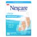 Nexcare Clear Waterproof Bandages 432-50-CA Assorted Sizes 50/Pack Assorted 50 Count