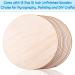 12-Pack Audab 12 Inch Unfinished Wood Circles for Crafts - Wooden Rounds for DIY Projects, Door Hanger, Wood Burning - Buy Online on GoSupps.com