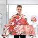 Shop Waterproof Barber Cape - Pink Rose & Peony Cheetah Haircut Bib for Men & Women | Unisex Hair Cutting Cape - Buy Online on GoSupps.com