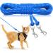 Ranypet Reflecting Long Line for Cats 15m/ 50ft Disappearing Line Hof Hof Long Long long -lasting safe extension lines for kittens puppies rabbits and small animals 15m/ 50ft blue
