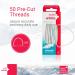Super Soft Dental Floss - 50 Threaders for Braces Bridges & Implants | Gentle Pre-Cut Oral Hygiene Care - Buy Online on GoSupps.com