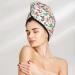 Quick-Dry Hair Towel Wrap - Cute Flower Hair Drying Turban with Button | Best Hair Towel for Fast Drying - Buy Online on GoSupps.com