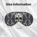 Skull Yoga & Flower Print Unisex Eye Mask | Soft Comfortable Light-Blocking Sleep Mask for Travel & Relaxation - Buy Online on GoSupps.com