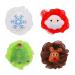 MFUOE 4 Pieces Christmas Bath Sponges Exfoliating Bath Sponges for Shower Santa Claus Christmas Tree Elk Snowflake Pattern Bath Sponge for Scrubbies That Remove Excess Oil and Dirt