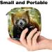 Menstrual Pad Bag with Zipper - Red Panda Design | Ladies Napkin Pouch & Tampon Collection Bag for Women & Girls - Buy Online on GoSupps.com