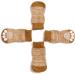Pet Heroic Indoor Anti-Slip Socks for Dogs & Cats | 8 Sizes S-5XL | Silicone Gel Paw Protection & Traction | Stylish Brown - Buy Online on GoSupps.com