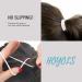 Hoyols Braided Ponytail Holders - No Metal Elastic Hair Bands for Women - 50 Count 4mm - White - Buy Online on GoSupps.com