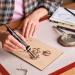 Arteza Wood Burning Kit - Pyrography Pen with 6 Tips, Heat Shield & Stand - 25W, 300-400C - Ideal for Beginners, Intermediates, and Hobbyists - Buy Online on GoSupps.com