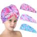Unicorn Castle 3 Pack Microfiber Hair Towel Hair Turbans for Wet Hair Absorbent Hair Towel Wrap for Girls Quick Dry Towel for Long Curly Hair Pink-blue