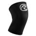 Reh band Kniebandage strength sport knee support for cross fit & heavy training knee sleep from 5 mm neoprene in many colors & sizes unisex l silver/black - 1 piece
