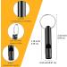 Weewooday 12 Pieces Emergency Whistle with Keychain - Loud Sound Aluminum Whistle for Camping, Hiking, Hunting - Outdoor Sports Survival Gear (Black) - Buy Online on GoSupps.com